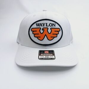 Waylon White and Orange Richardson 112 Hat
